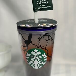 Starbucks 2022 HalloweenCollectab Tumbler, Glow-in-the-Dark w/Original Stickers!